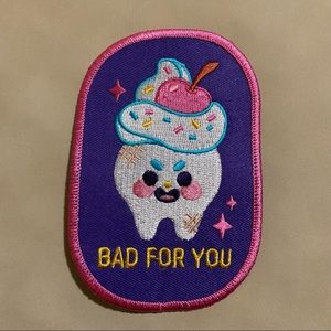Sweet tooth iron on patch
